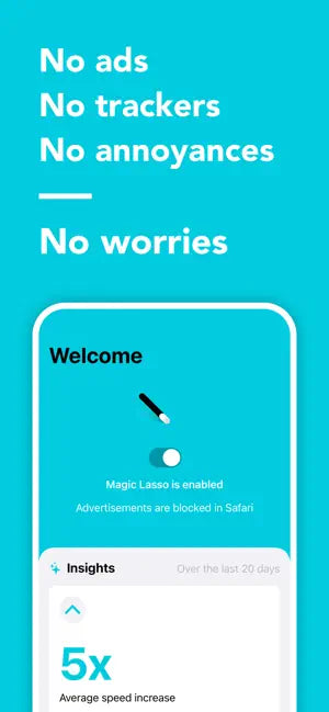 Ad blocker by Magic Lasso