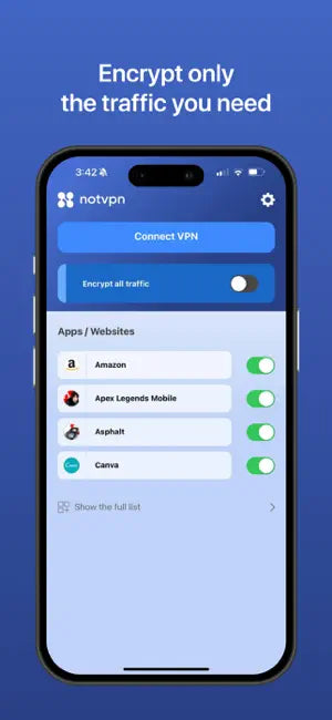 VPN for privacy | NotVPN Lite