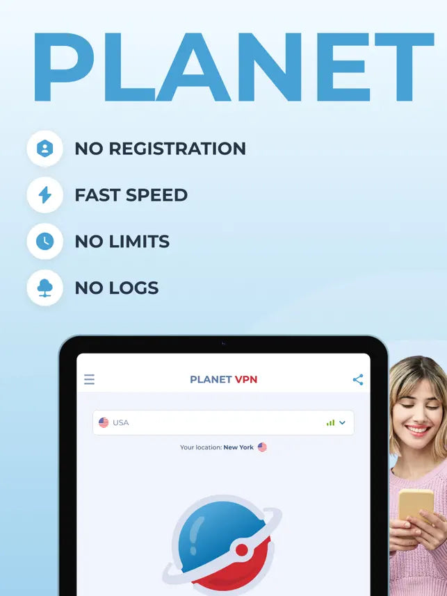 Free VPN Planet - Secure Proxy