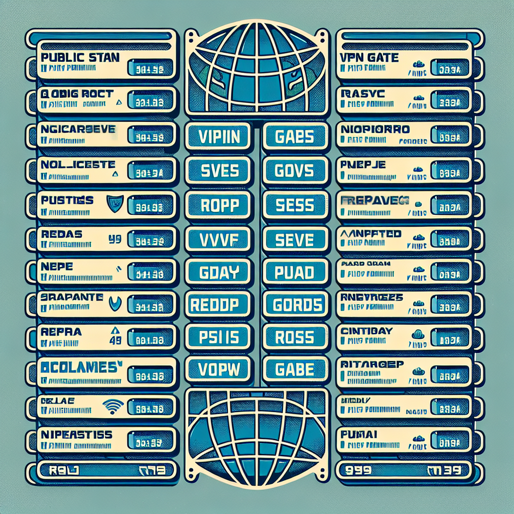 VPN Gate: 公共VPN 中继服务器列表